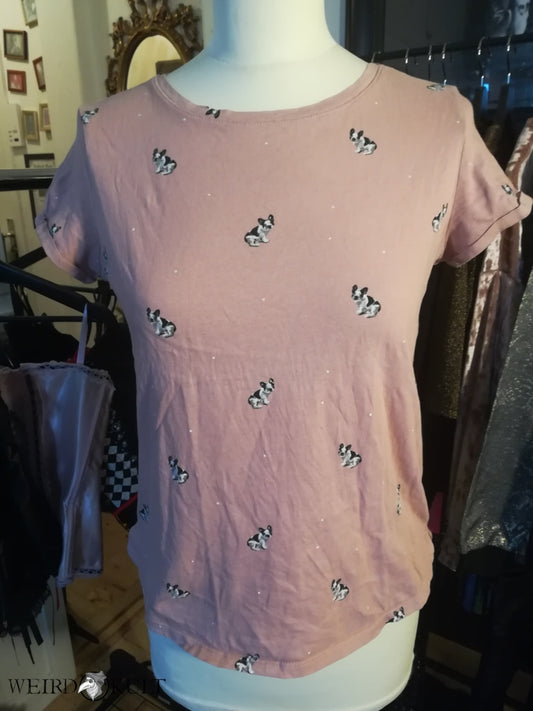 Light Pink T-Shirt With Dogs