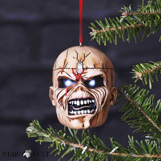 Officially Licensed Iron Maiden Trooper Eddie Hanging Ornament Julekugler