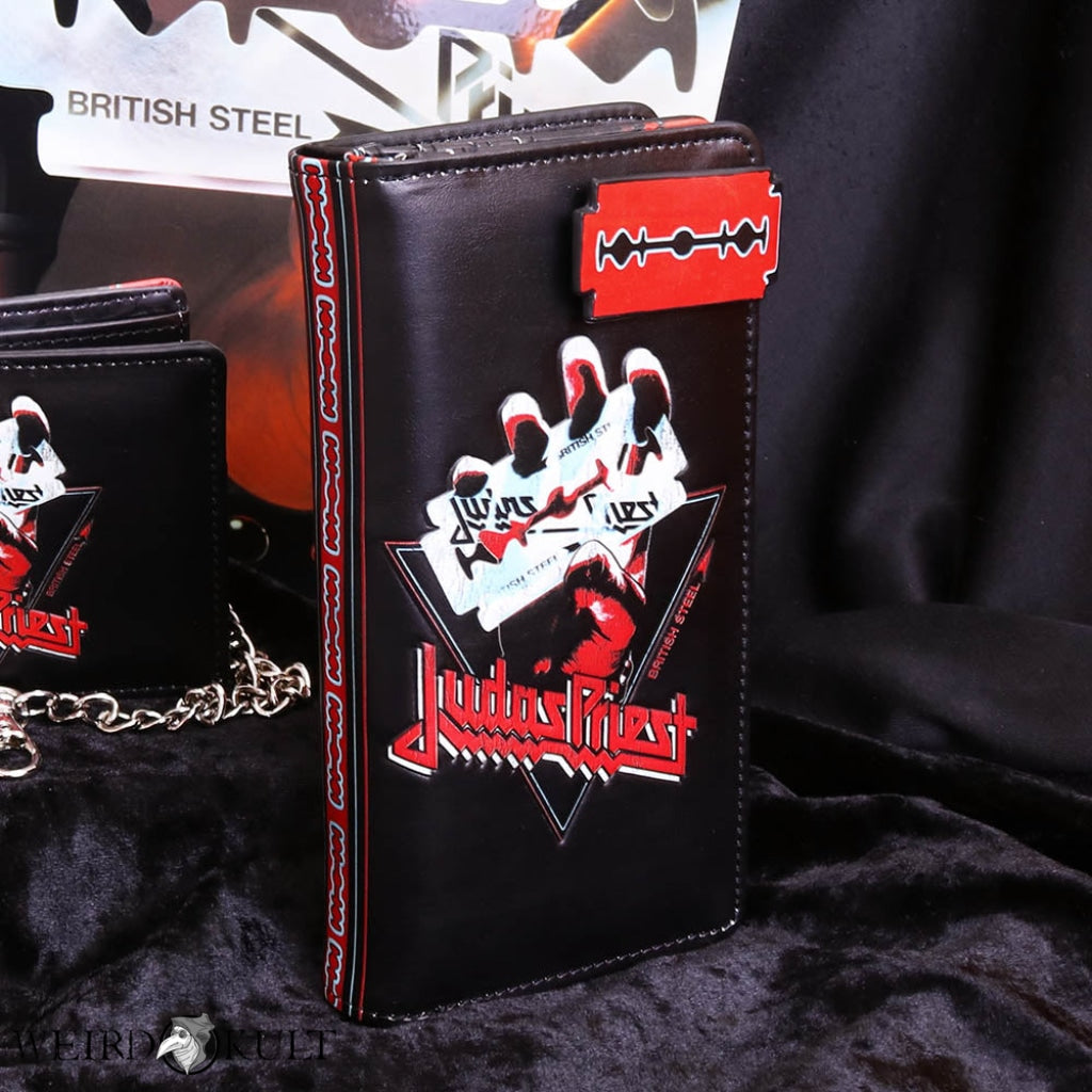 Officially Licensed Judas Priest British Steel Embossed Purse Håndtasker Pengepunge Og Holdere