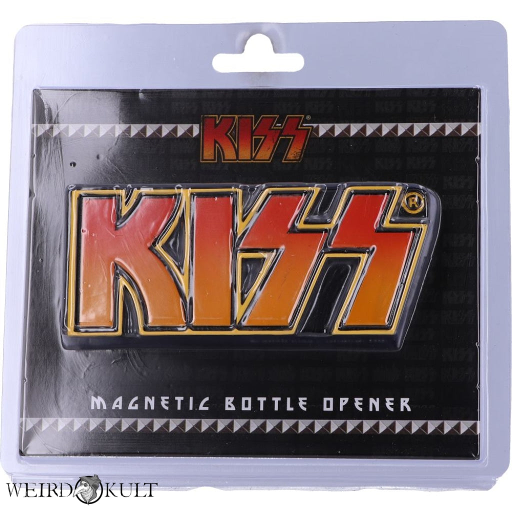 Officially Licensed Kiss Logo Bottle Opener Magnet Køleskabsmagneter