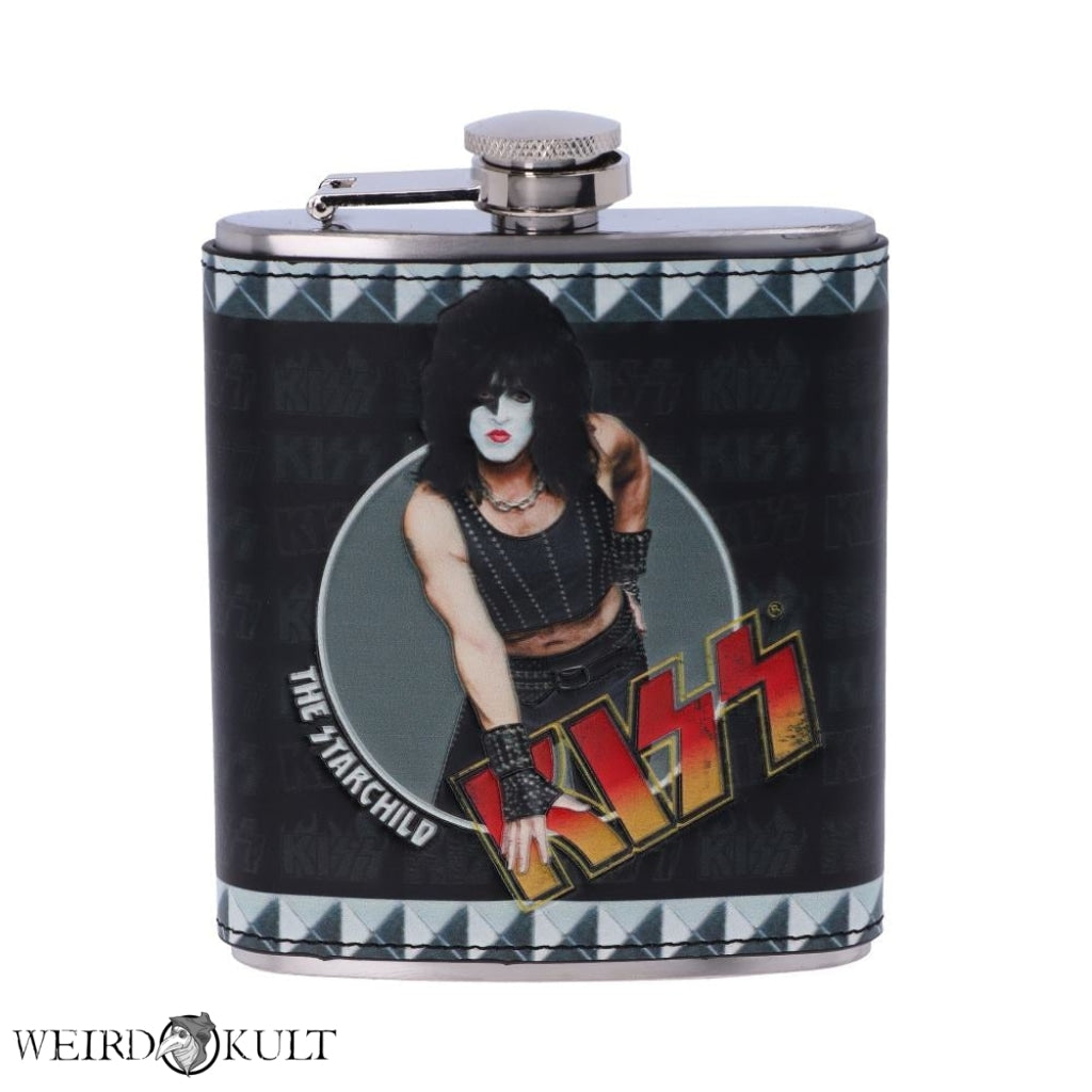 Officially Licensed Kiss The Starchild Hip Flask Lommelærke