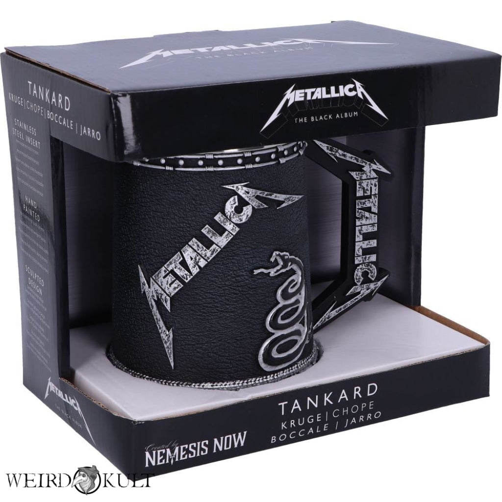 Officially Licensed Metallica Black Album Tankard Krus