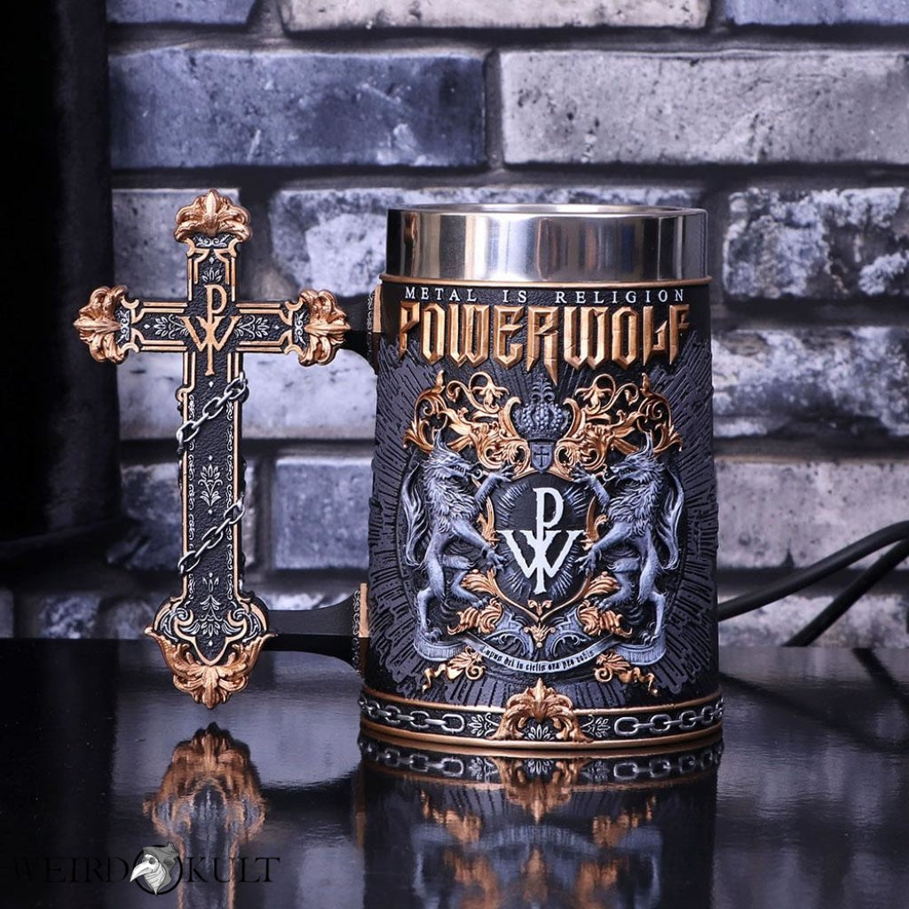 Officially Licensed Powerwolf Metal Is Religion Tankard Krus