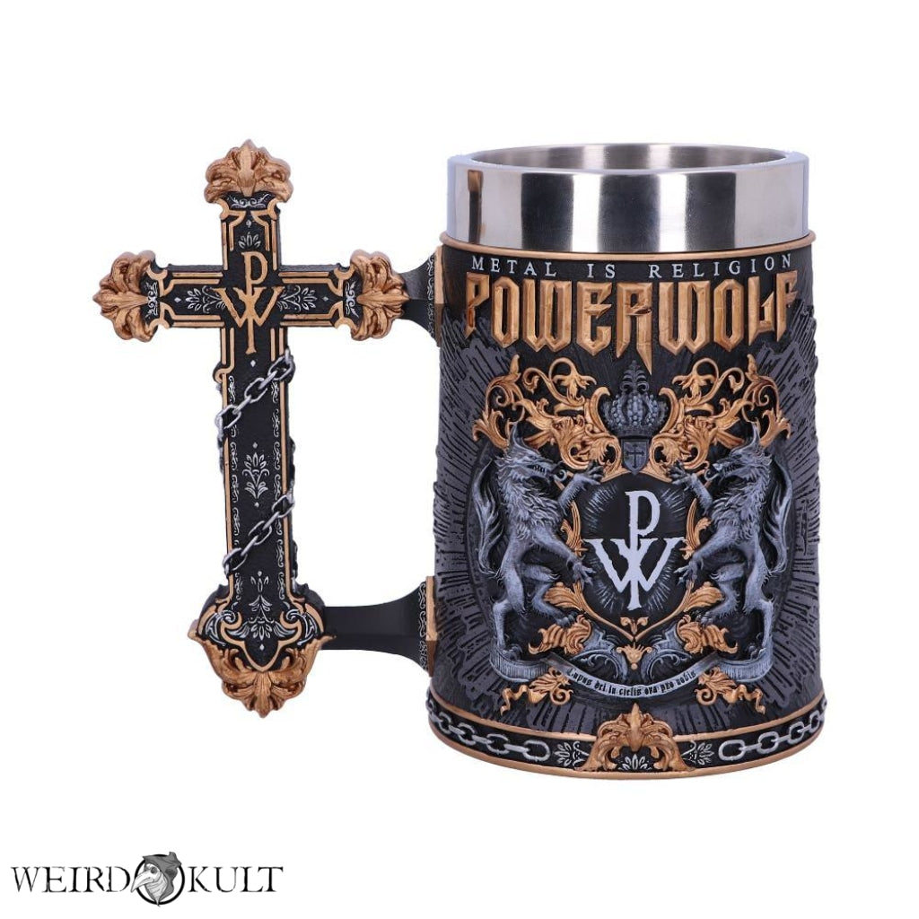 Officially Licensed Powerwolf Metal Is Religion Tankard Krus