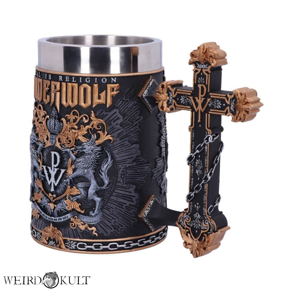 Officially Licensed Powerwolf Metal Is Religion Tankard Krus