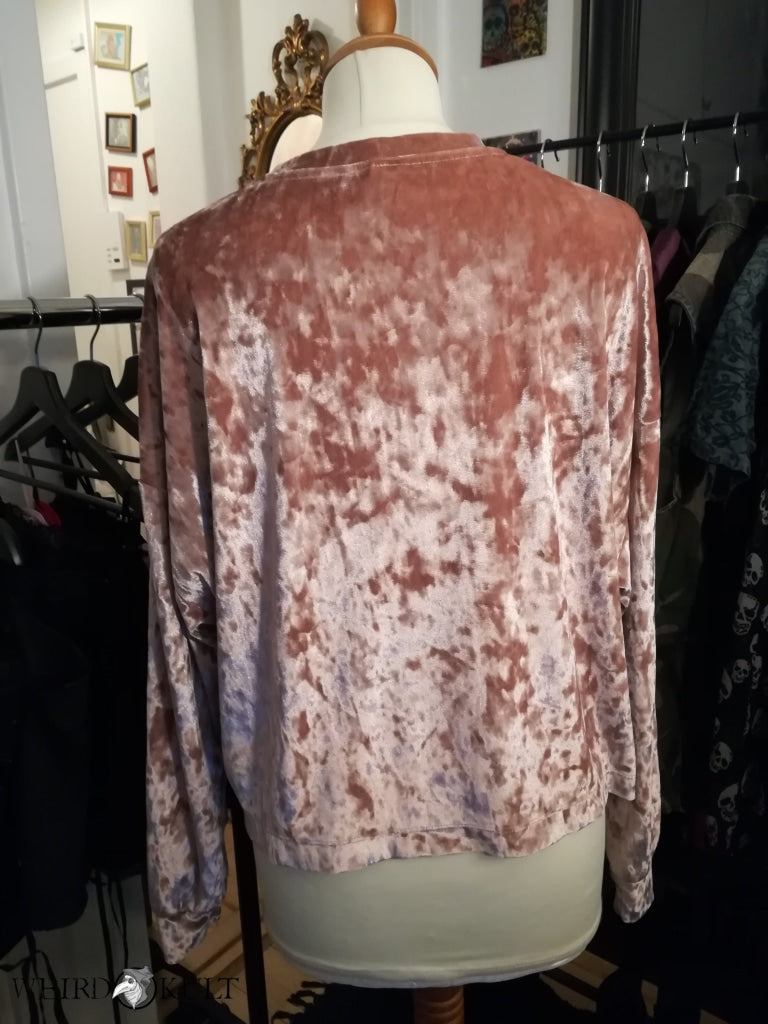 Peachy Velour Long Sleeve Shirt