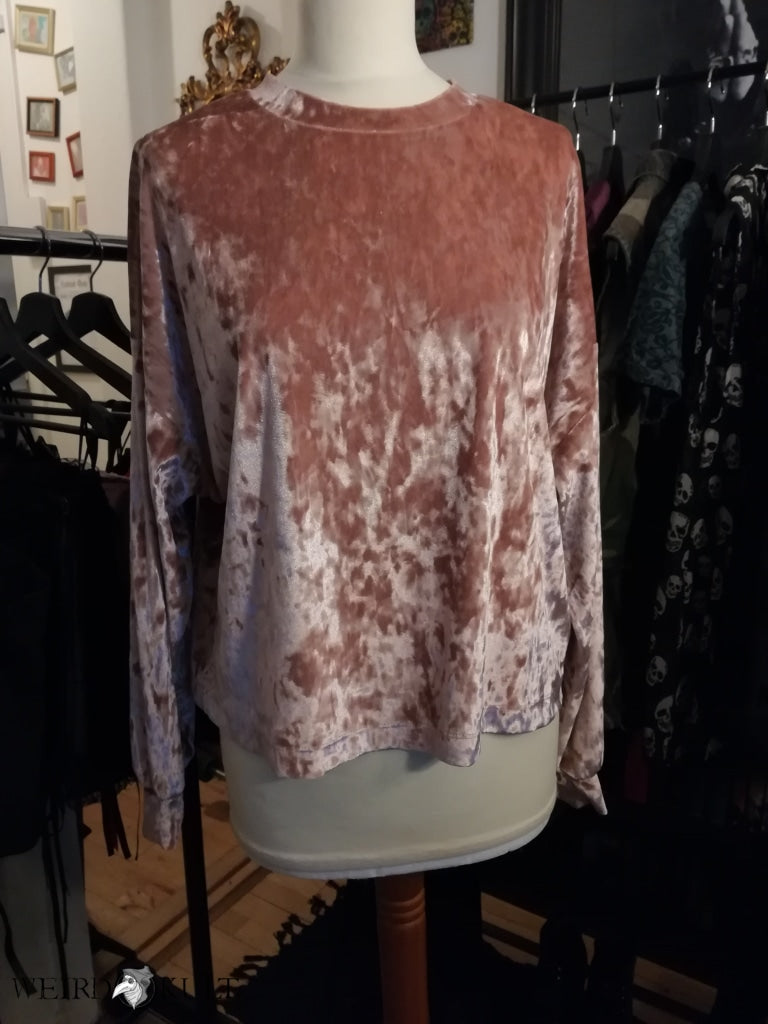 Peachy Velour Long Sleeve Shirt