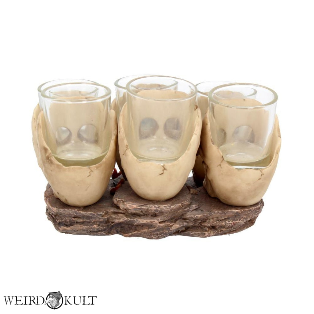 Six Shooter Skulls Shot Glasses (Set Of 6) Shotglas