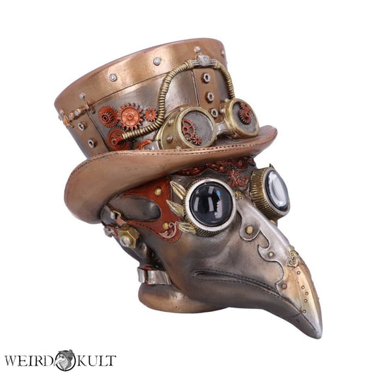 Steampunk Beaky Automaton Apothecary Plague Doctor Bust Figurine 20.5 Cm Statuetter