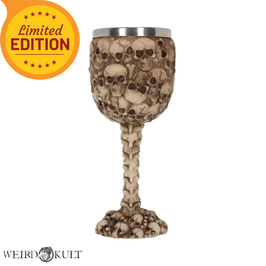 Vampire Soul Goblet With Skulls Vinglas Pynt