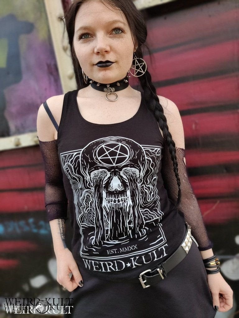 Tanktop - WEIRD KULT Skull Fountain Tanktop