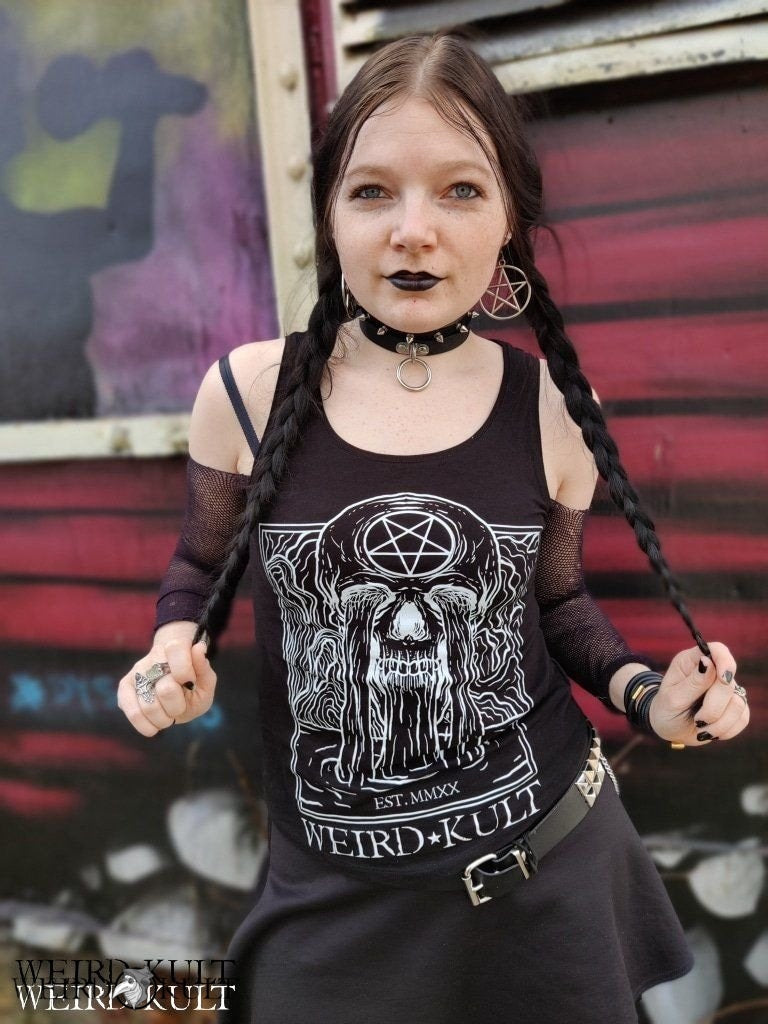 Tanktop - WEIRD KULT Skull Fountain Tanktop