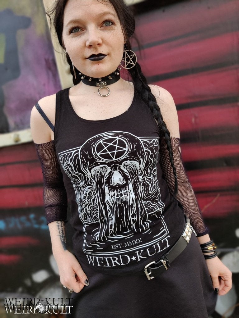 Tanktop - WEIRD KULT Skull Fountain Tanktop