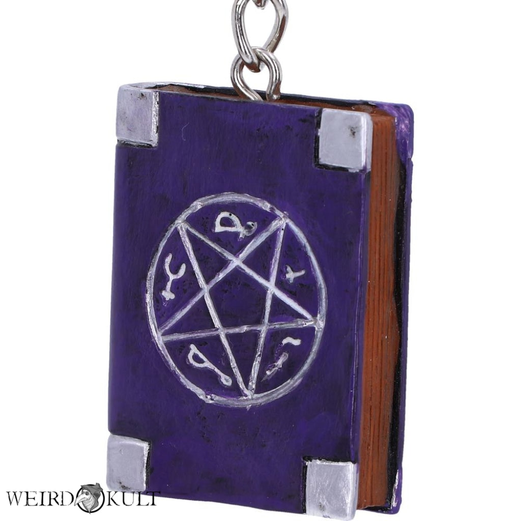 Witches Grimoire Book Of Spells Keyring Nøgleringe