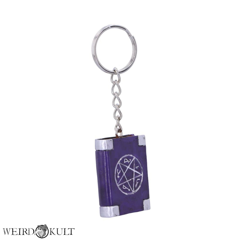 Witches Grimoire Book Of Spells Keyring Nøgleringe