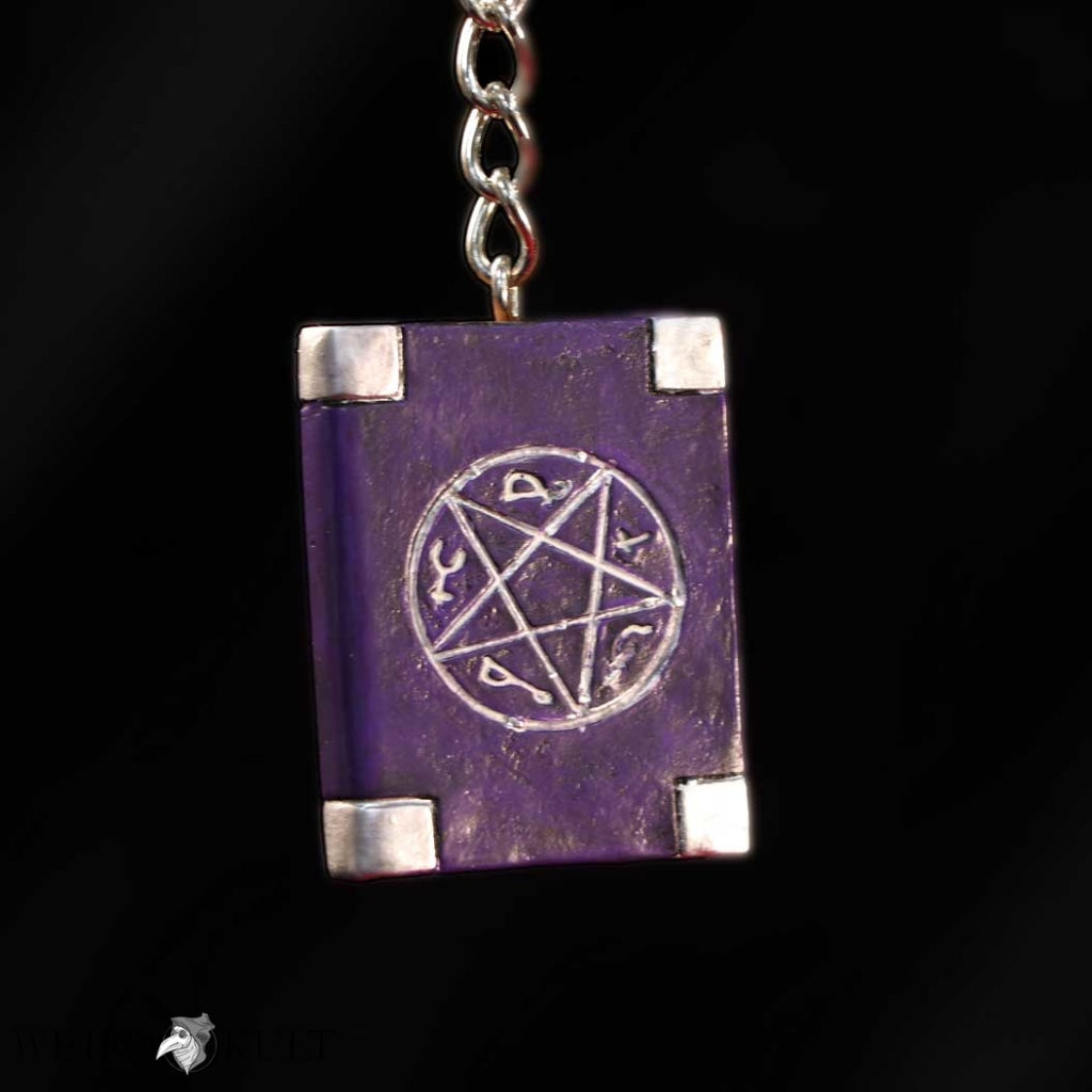 Witches Grimoire Book Of Spells Keyring Nøgleringe