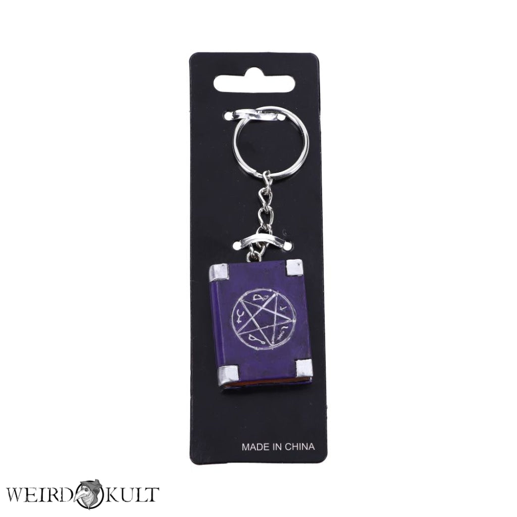 Witches Grimoire Book Of Spells Keyring Nøgleringe